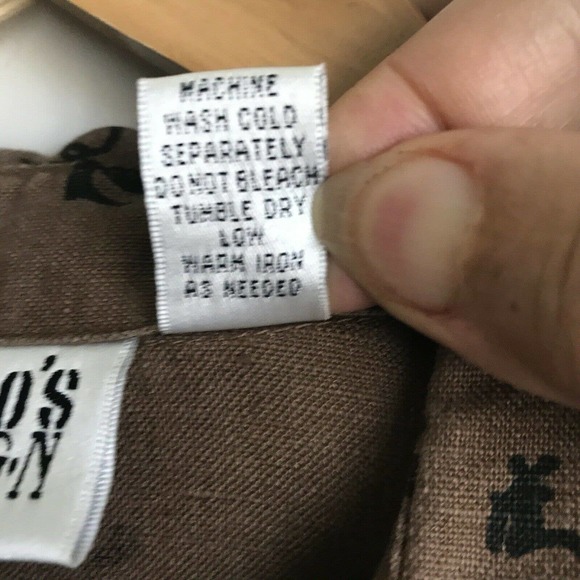 Chicos Size 1 Medium Pantsuit Chocolate with Chinese Writing - Picture 10 of 11